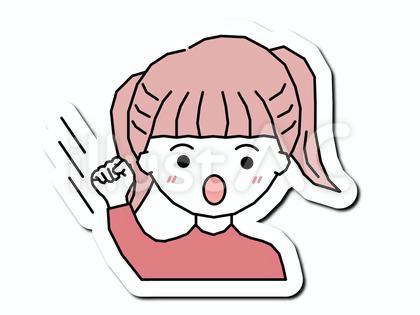 シンプルで可愛い女性C 17