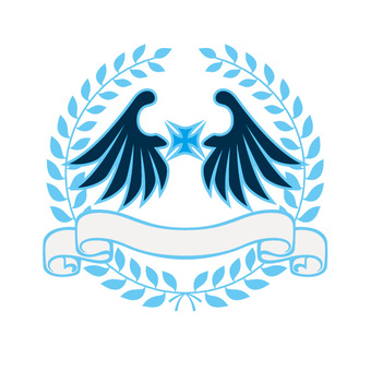 emblem, emblem, coat of arms, light blue, JPG, PNG and EPS