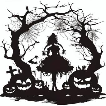 ハロウィンシルエット02