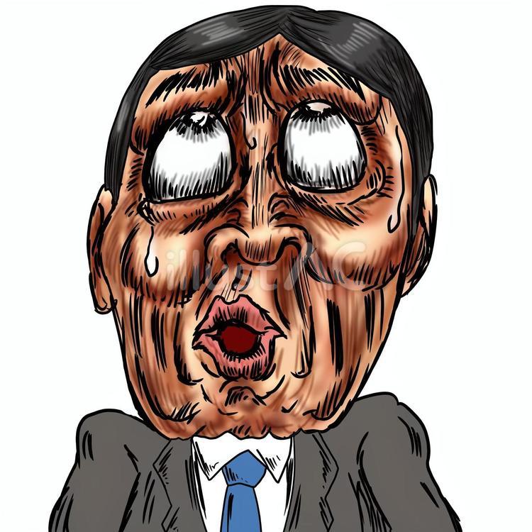 うろらえるまたはとぼけるサラリーマン うろたえる,とぼける,挙動不審のイラスト素材