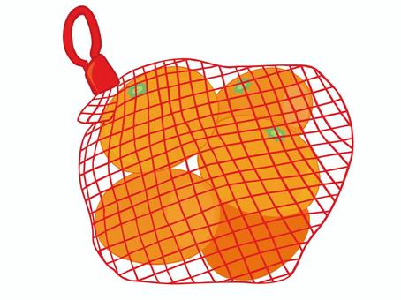 みかん ネット みかん,ネット,まとめ売り,果物,食べ物,柑橘,主線なし,イラスト素材,広告,チラシのイラスト素材