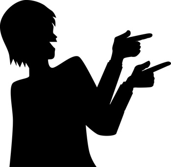 指さすハイテンション　 指さす,ハイテンション,楽しい,アピール,ポーズ,チャラい,若い,男性,シルエットのイラスト素材