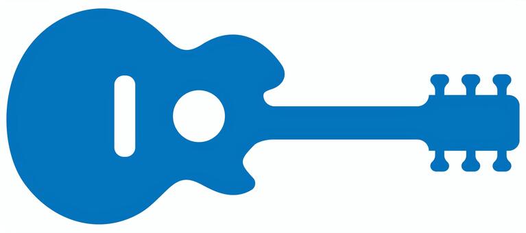 ギターのアイコン 青 ギター,楽器,エレキ,アコギ,エレアコ,音楽,バンド,趣味,ミュージック,演奏のイラスト素材