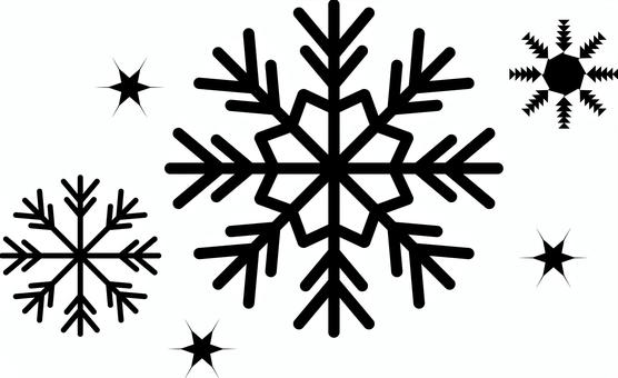 氷結晶　 氷,結晶,寒い,雪,冬,散る,シンプル,黒のイラスト素材