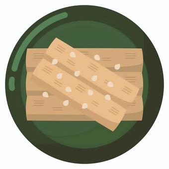 たたき牛蒡 たたきごぼう,おせち,和食,おかず,料理,食べ物,イラスト,素材のイラスト素材