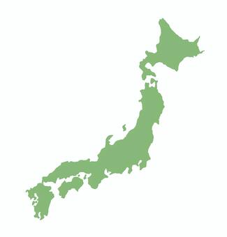 日本地図(本州周り)のイラスト素材 日本地図,日本,日本列島,北海道,本州,四国,九州,淡路島,都道府県,旅行のイラスト素材
