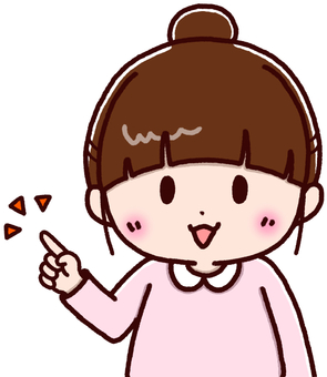 girl pointing, , JPG and PNG