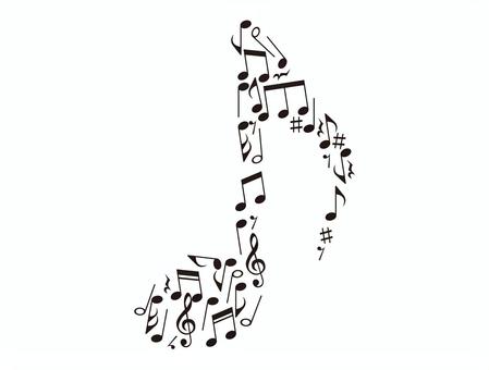 Illustration, rhythm, melody, musics, 