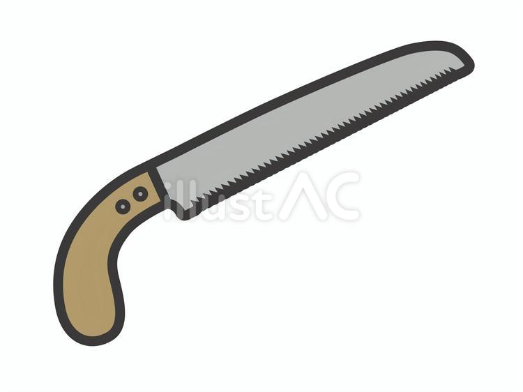 ノコギリ10 ノコギリ,工具,刃物のイラスト素材