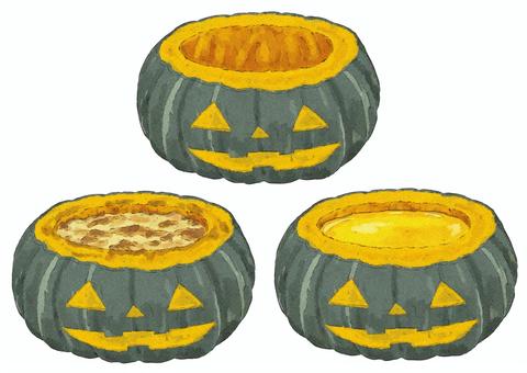 Illustration, zucca, autunno, verdure, 
