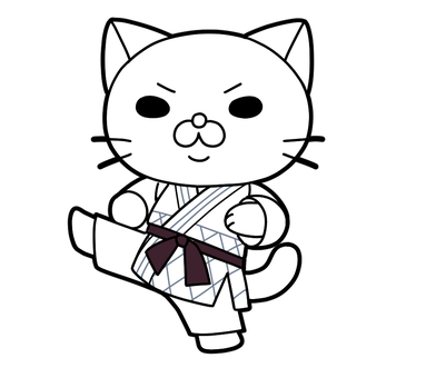 Illustration, кот, иконка, и мило, 