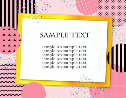 Pop and fashionable message card, , JPG, PNG and AI