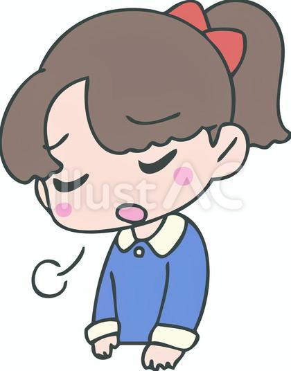 しょんぼりする女の子
