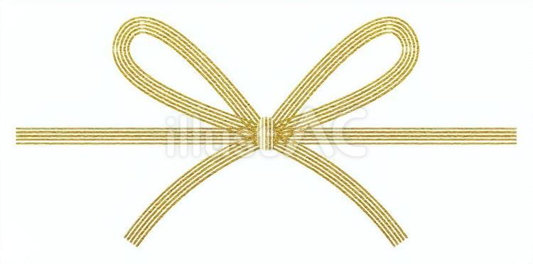 金色の水引 水引,金色,ラインのイラスト素材