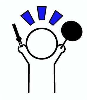 推し活中（エフェクトver) 推し活,うちわ,推し,オタ活,オタク,応援,活動,アイドル,ペンライト,エフェクトのイラスト素材