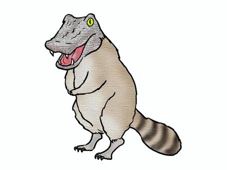 クーニゲーター 怪物,幻獣,クーニゲーター,しっぽ,全身,手書きのイラスト素材