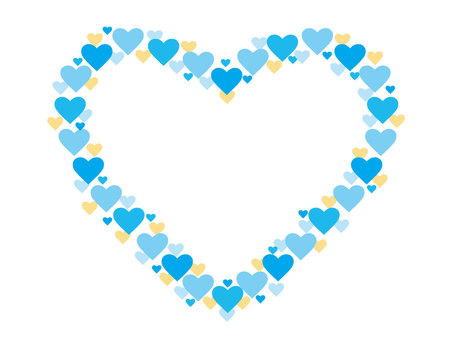 Heart-shaped frame light blue 2, JPG, PNG and AI Heart-shaped frame light blue 2, heart, white day, frame, JPG, PNG and AI