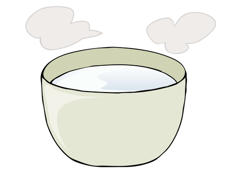白湯 白湯,飲み物,ホット,湯呑,湯気,主線あり,イラスト素材,広告,チラシ,cmのイラスト素材