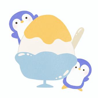 Penguins and Shaved Ice, JPG and PNG Penguins and Shaved Ice, shaved ice, penguin, summer, JPG and PNG