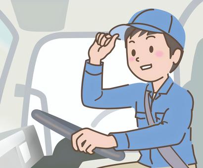 トラック.運転手イラスト|無料イラスト・フリー素材なら「イラストAC」