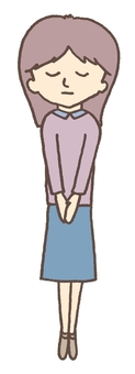すみません。女性 暗めカラー