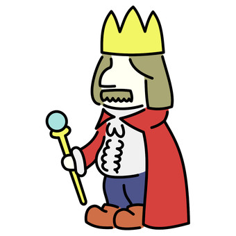 チェスのキング（王） キング,チェス,駒,ボードゲーム,中世,ヨーロッパ,人,歴史,王様,王冠のイラスト素材