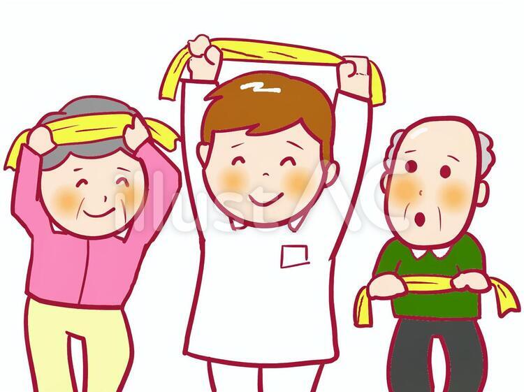 chacha 介護11 介護,老人,高齢者のイラスト素材