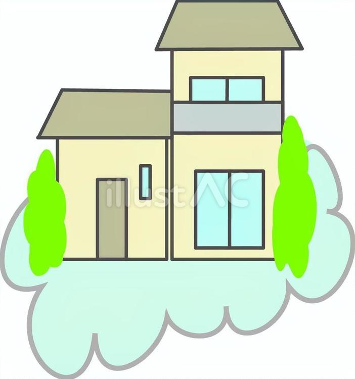 住宅イメージ 住宅,家,建物のイラスト素材