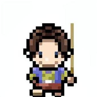 浦島太郎（ドット絵） 浦島太郎,ドット絵,昔話,おとぎ話,ドット,絵,ゲーム,ピクセルアート,レトロ,rpgのイラスト素材