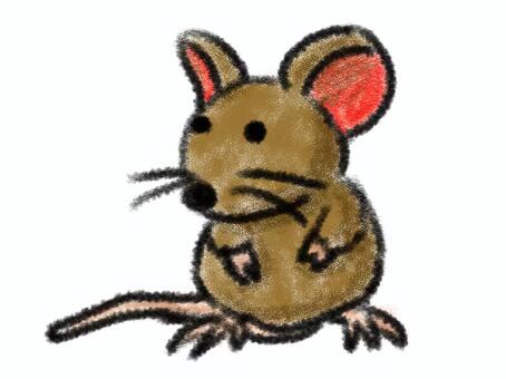 Mouse cute white edge, , JPG and PNG