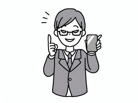 スマホで悪さをする人 男性,スマホ,詐欺,だます,説明,偽物,情報,特殊詐欺,オレオレ詐欺,たくらむのイラスト素材