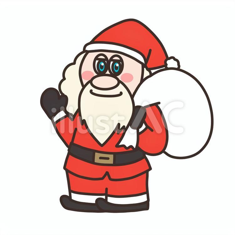 サンタのおじさん サンタ,冬,クリスマスのイラスト素材