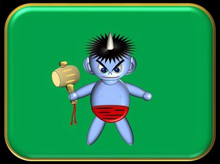 小鬼　男の子　606 鬼,男の子,メルヘン,ファンタジー,キャラクターのイラスト素材