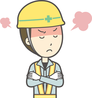 Illustration, get angry, construction site, people, 