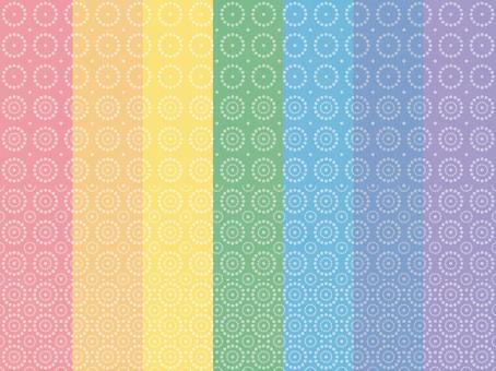 Dot 7colors pattern set 2 yen, JPG, PNG and AI Dot 7colors pattern set 2 yen, dot, polka dot, wzór, JPG, PNG and AI