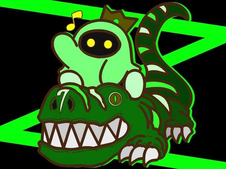 召喚されし悪魔サレオス『緑』 サレオス,悪魔,ソロモン,72柱,階級,公爵,モチーフ,カラー,オリジナル,キャラのイラスト素材