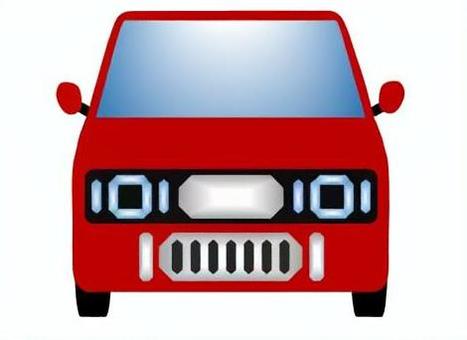 軽自動車101 軽自動車,ミニバン,ワンボックスカー,車,自動車,乗用車,自家用車,挿絵,乗り物,正面のイラスト素材