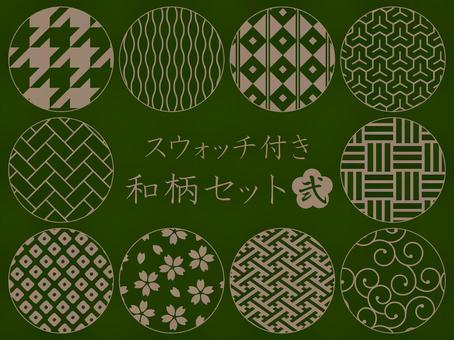 日本模式設置與色板 2, JPG, PNG 和 AI 日本模式設置與色板 2, , JPG, PNG 和 AI