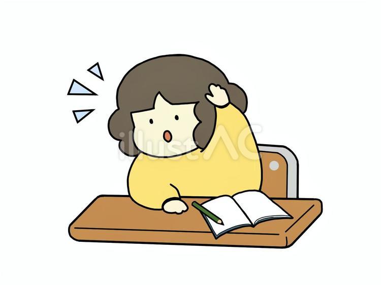 積極的に手を挙げる人 授業,積極的,手を挙げるのイラスト素材