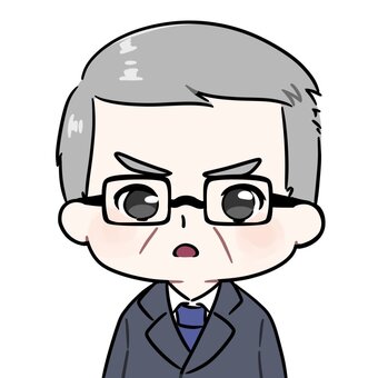 怒り顔のスーツのおじさん スーツ,社会人,会社員,仕事,アイコン,職業,おじさん,年配,男性,上司のイラスト素材