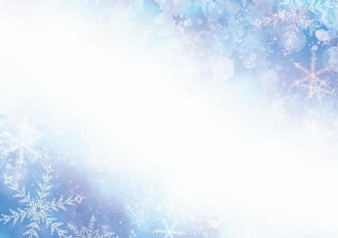 雪花框架 3, JPG 雪花框架 3, 雪晶, 水晶, 背景, JPG