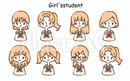 セーラー服_女子高校生、女子中学生