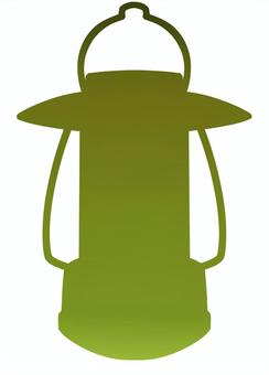 キャンプ用の緑色のランタンシルエット ランタン,アイコン,シルエット,キャンプ明かり,防災アイテム,キャンプランタン,キャンプ道具,キャンプアイテム,防災グッズ,防災ランタンのイラスト素材