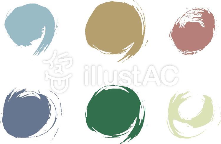 筆描き10 筆,筆描き,筆書きのイラスト素材