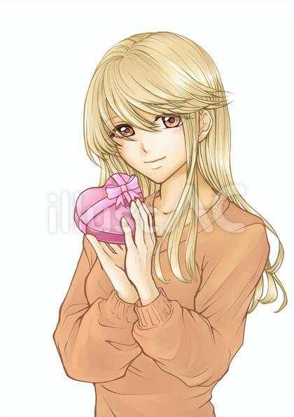 バレンタイン 女性イラスト 05