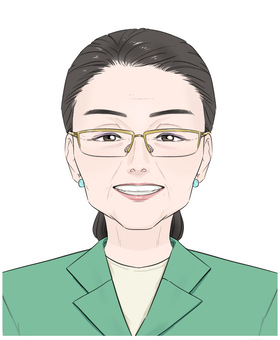 Illustration, female, old age, old man, 