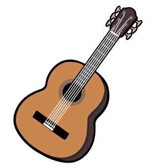 ギター ギター,弦楽器,演奏,バンド,ライブ,アイテム,音楽,イラスト,かわいい,ロックのイラスト素材