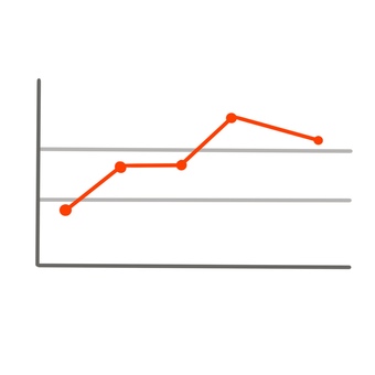 折れ線グラフ 折れ線グラフ,グラフ,折れ線,上げ幅,値上がり,プラス,日経平均,乱高下,成績,長期金利のイラスト素材
