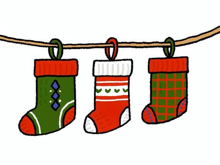 冬の壁飾り クリスマス靴下のセット クリスマス,靴下,クリスマス雑貨,クリスマス雑貨店,オーナメント,プレゼント,冬,壁飾り,ホームパーティー,かわいいのイラスト素材