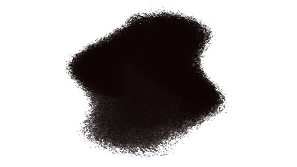 ブラックホール風黒もやぼんやり背景　歪み もやもや,黒もや,孤独,暗闇,どん底,穴,フレーム,背景,手書き,かわいいのイラスト素材